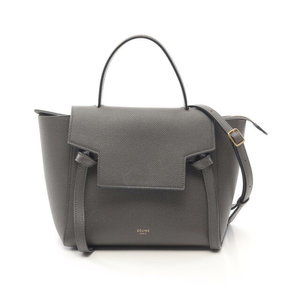 Celine BELT BAG handbag grey leather